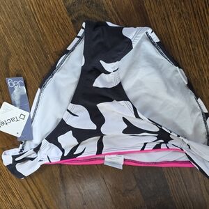 Jag Woman Swim Black White Pink Trim Size Large NWT